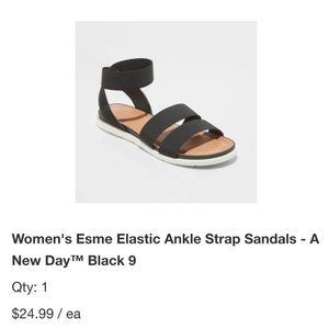 Esme Elastic Ankle Strap Sandal